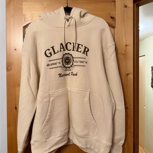 Cream Glacier National Park Hoodie